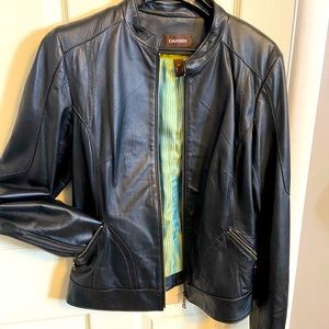 Woman’s Black Danier Leather Jacket